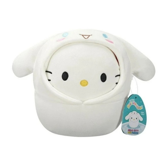Squishmallows Other - NWT Squishmallows 8” Hello Kitty Cinnamoroll Hoodie Costume White limited editio